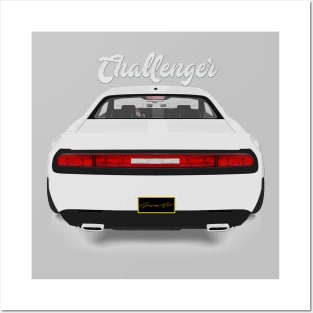 Challenger Drift White Back Posters and Art